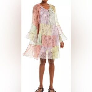 BNWT Johnny Was Petunia Silk Mini Dress